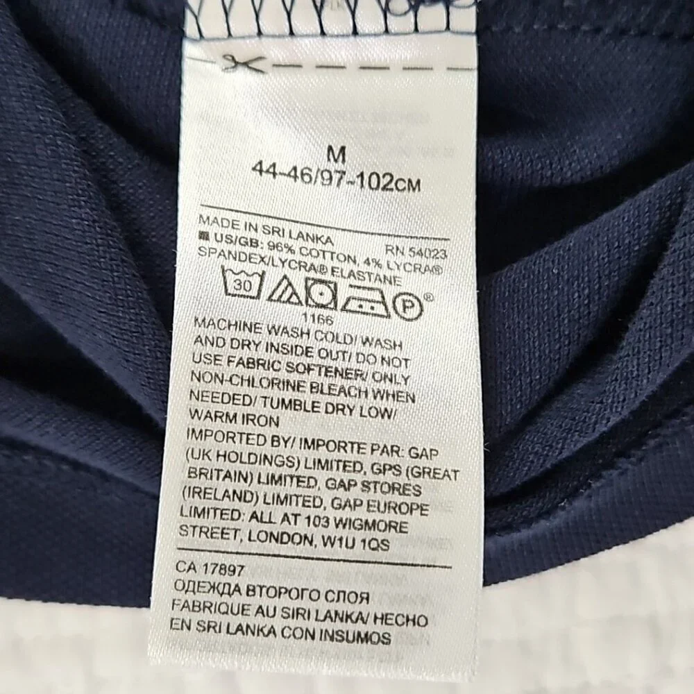 Banana Republic Performance Pique Polo Golf Shirt Navy‎ Blue Men’s Medium EUC LN